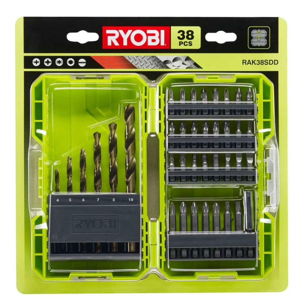 Drill bits and tits set Ryobi 38 Piese