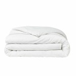 Set husă de pătură TODAY Percale Alb 240 x 260 cm Macrame