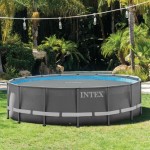 Husă pentru piscină Intex Bubble TIME UTF00142 Gri Rotund