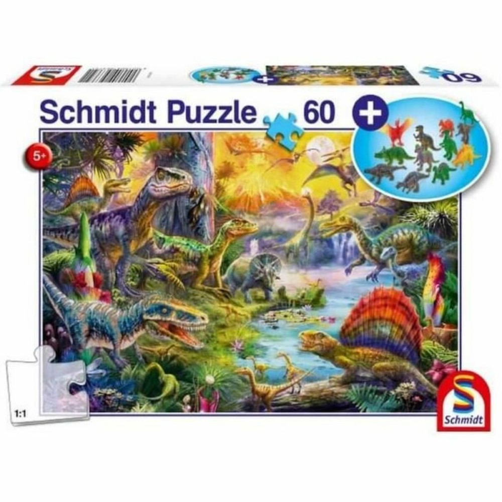 Puzzle Schmidt Spiele Dinosaurs Figurine 60 Piese
