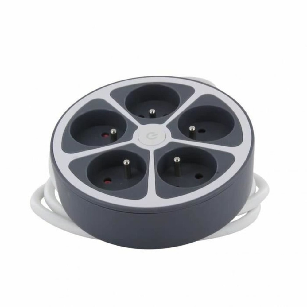 Placă de circuit Prize 5 Puncte de Conectare cu Întrerupător Chacon   (1,5 m)