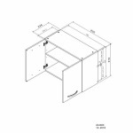Mobilă de bucătărie Oslo Alb 80 x 36 x 58 cm