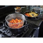 Friteuză Baumalu Negru Oțel emailat