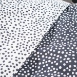 Set husă de pătură TODAY Funny 2.8 Negru Pat de o persoană 140 x 200 cm