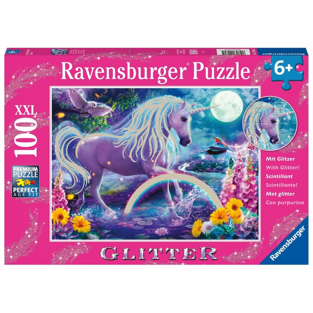 Puzzle Ravensburger 12980 Unicorn Purpurină XXL 100 Piese