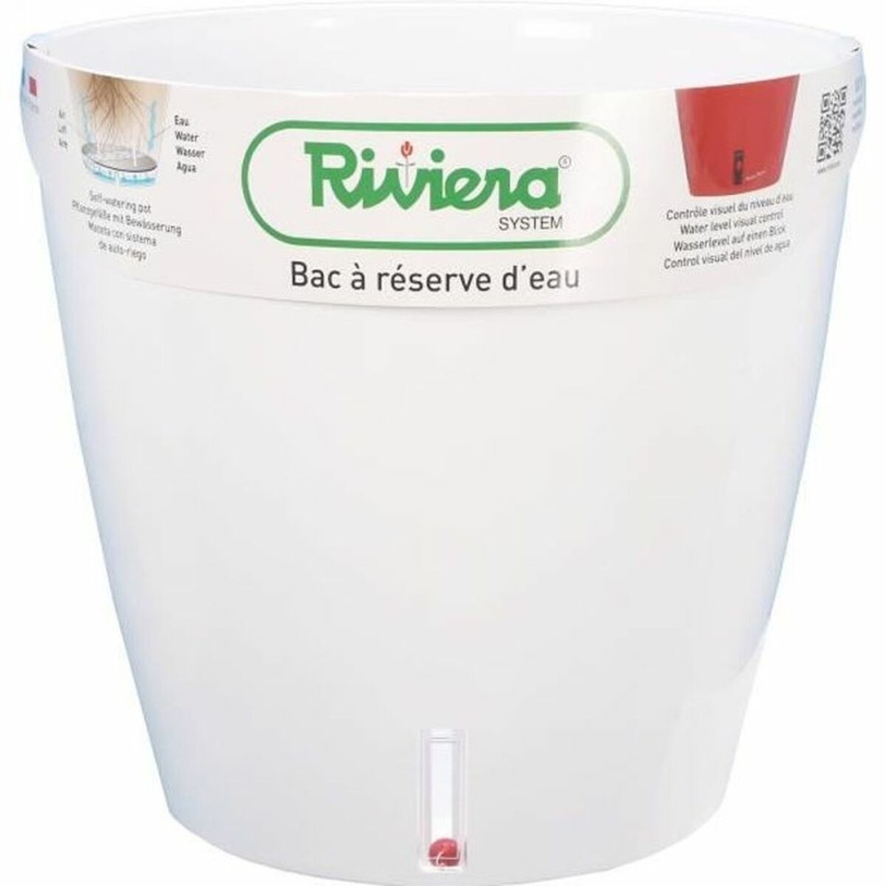Ghiveci Riviera Alb Rotund