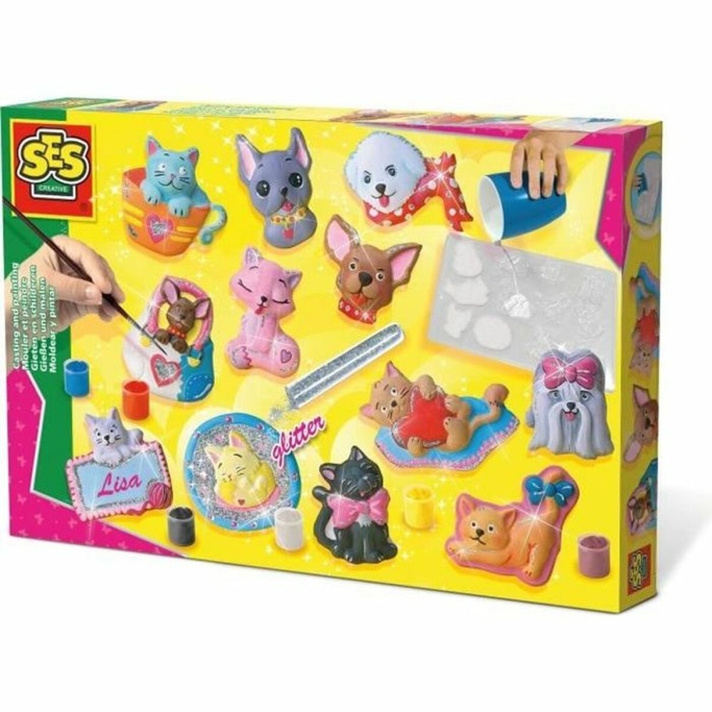 Set de Lucru Manual SES Creative Plaster casting dogs and cats