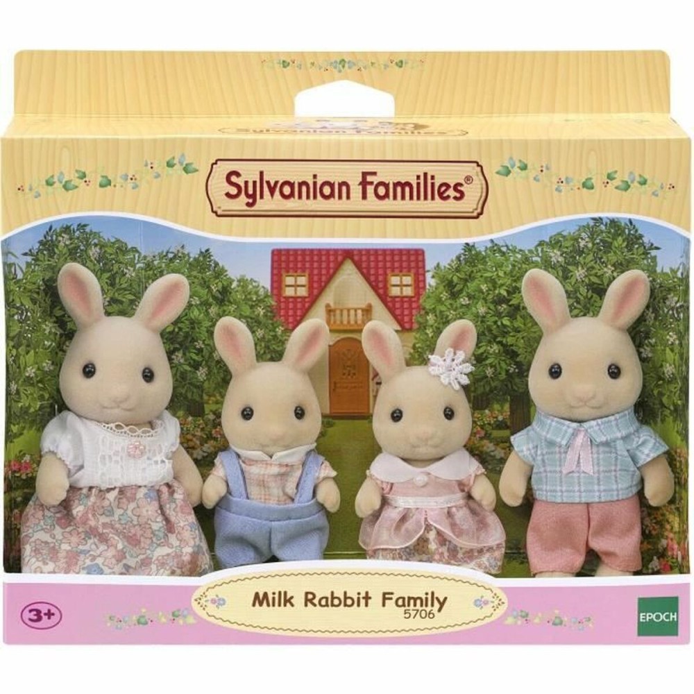 Set de păpuși Sylvanian Families 5706 Iepure Familie 4 Piese