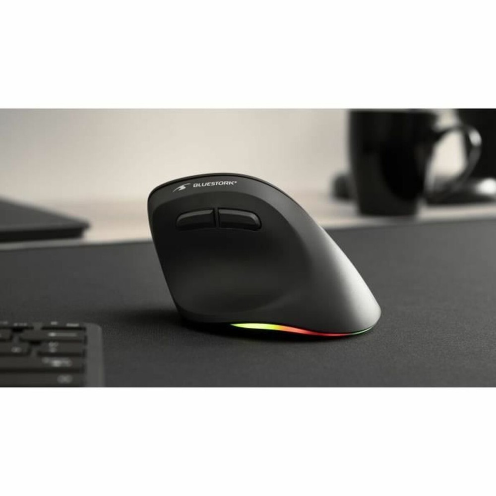 Mouse Bluetooth Fără Fir Bluestork M-WL-ERGO-LUMI Negru
