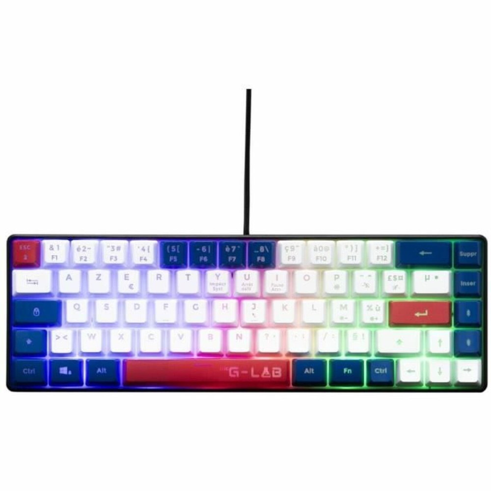 Tastatură Bluetooth The G-Lab KEYZ-HYDRO-BWR/FR Azerty Franceză