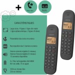 Telefon Fix Logicom DECT ILOA 255T DUO Negru