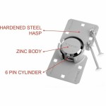 Lacăt cu cheie Master Lock Zinc Dreptunghiular (4 Unități)