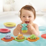 Jucărie educațională Vtech Baby Cofret de Bain empilo rigo l´eu (FR)