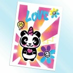 Desene pentru colorat Canal Toys Airbrush Art Poster Creation Alb