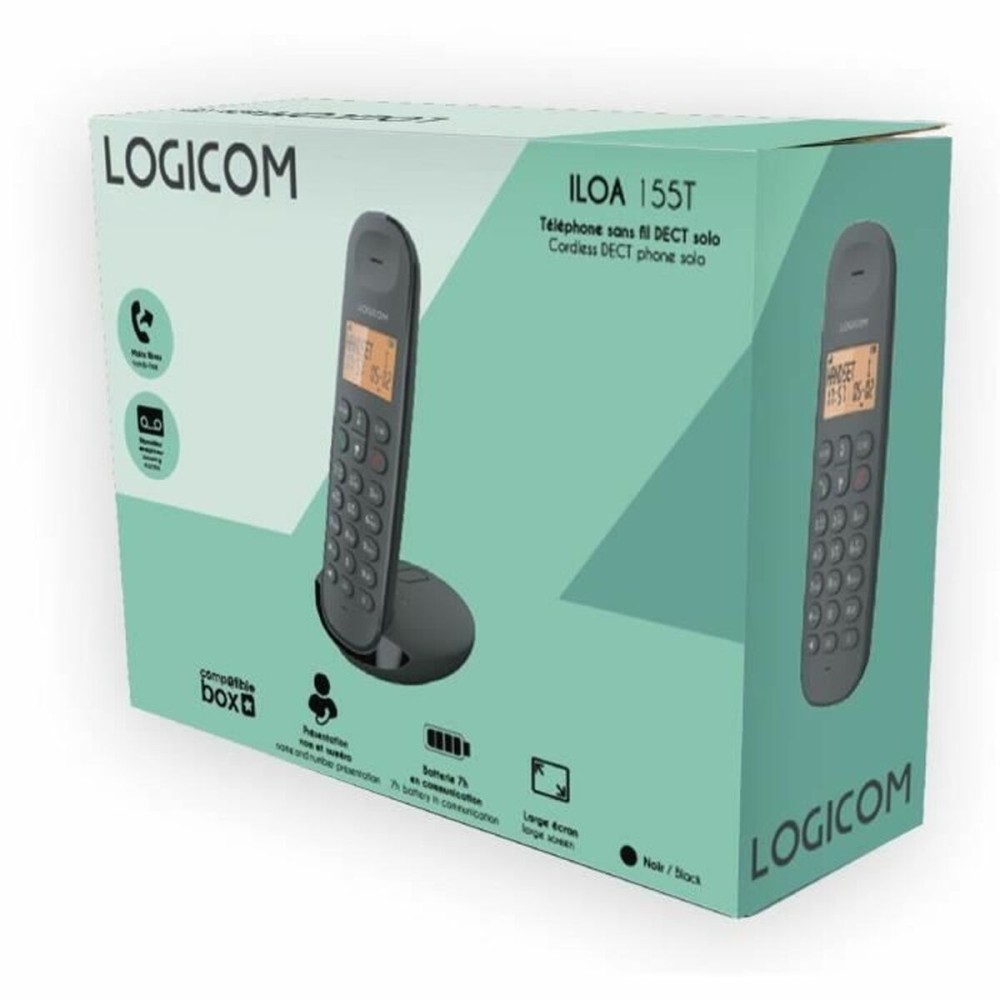Telefon Fix Logicom DECT ILOA 155T SOLO Negru