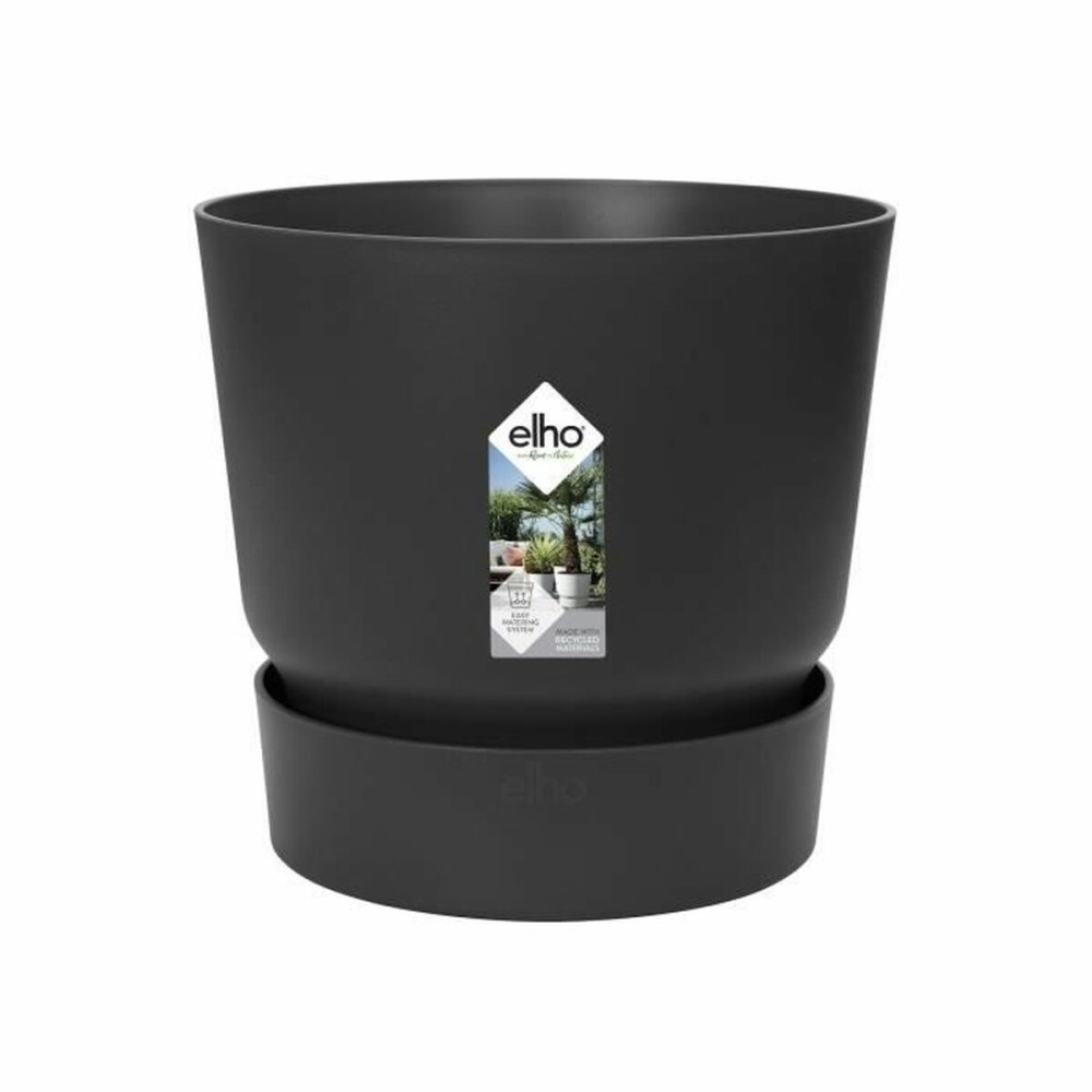 Ghiveci Elho Negru Plastic Rotund Modern Ø 47 cm