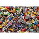 Skateboard jucărie pentru degete Hot Wheels 8 Piese