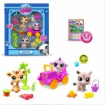 Playset Bandai Littlest Pet Shop SAFARI 8 Piese