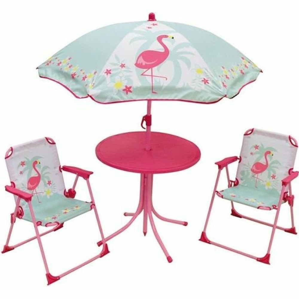 Mobilier de grădină Fun House Infantil Flamingo roz 4 Piese