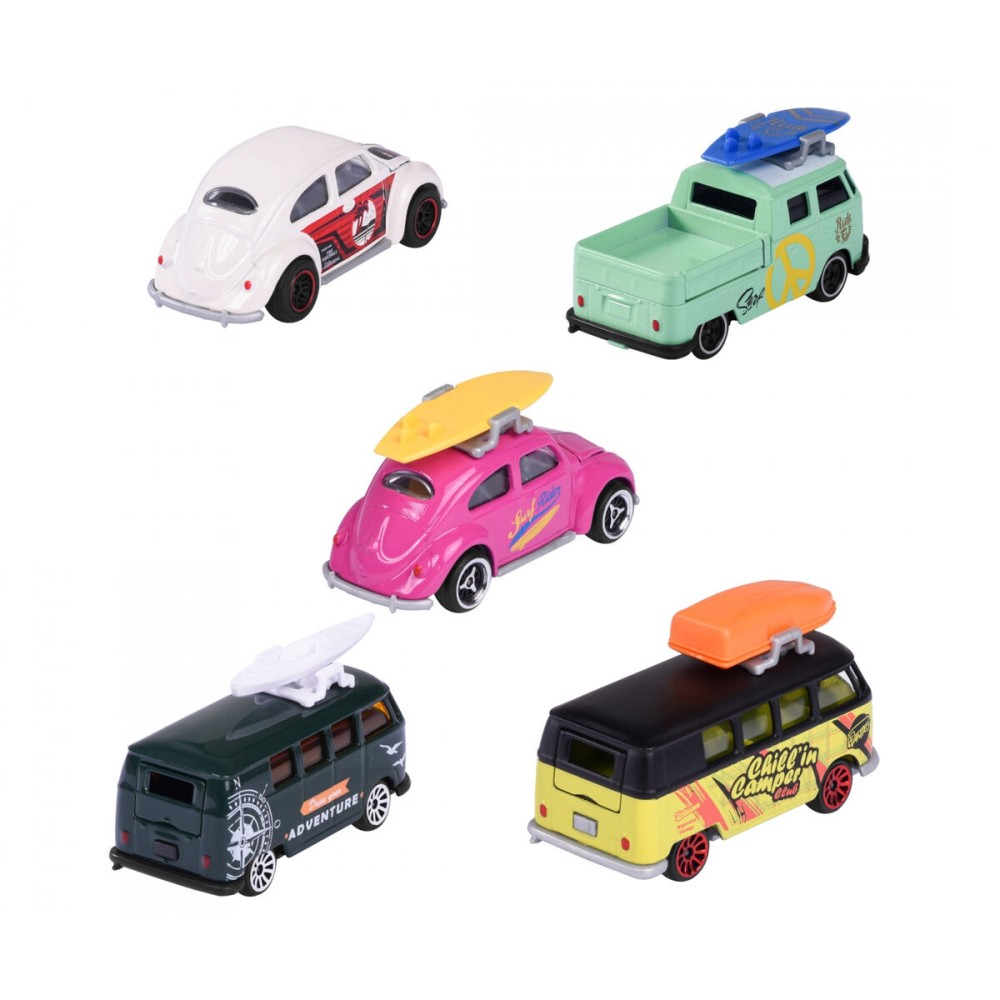 Set de Jucării cu Vehicule Majorette Volkswagen Originals Alb