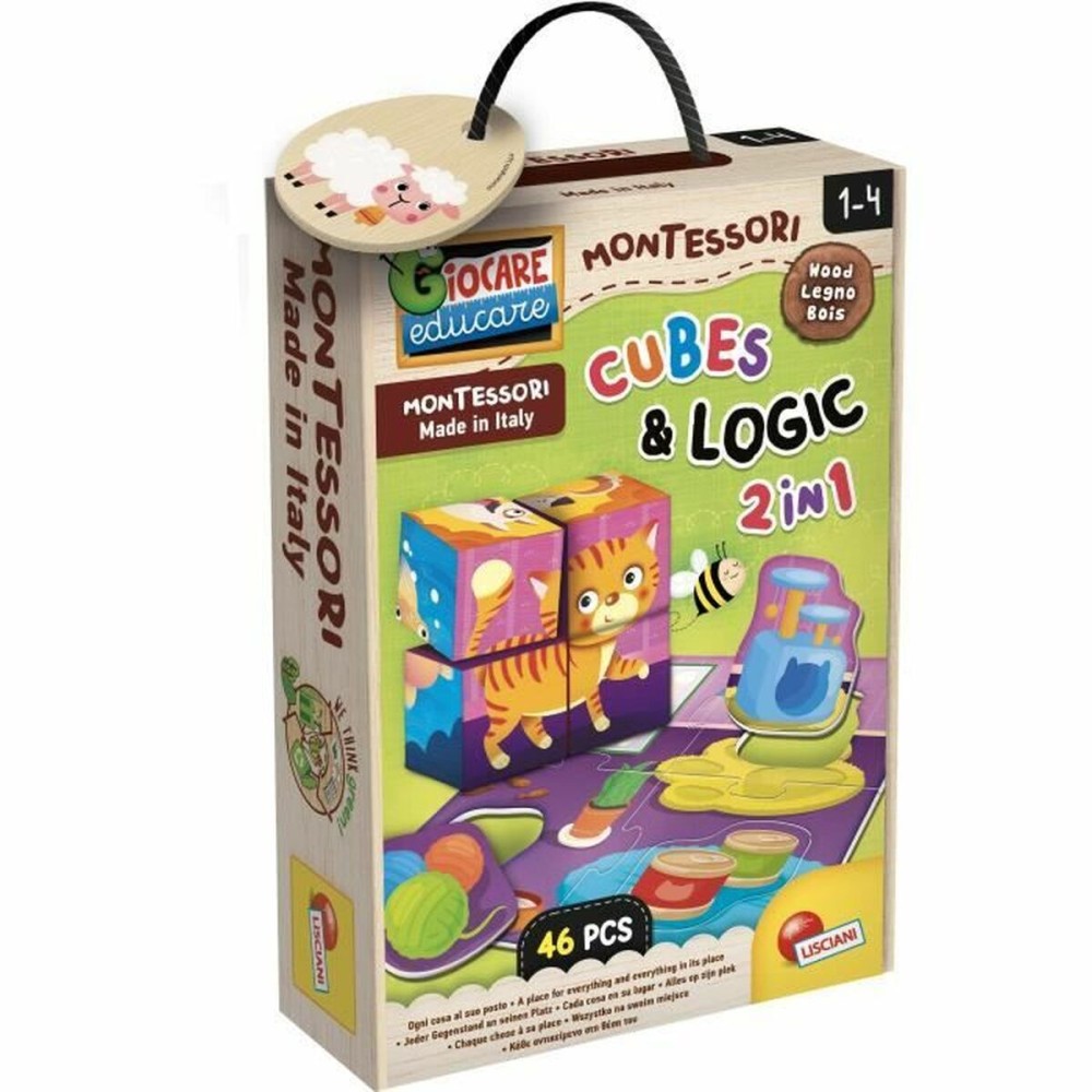 Joc Educativ Lisciani Giochi Cubes & Logic 2 in1 (FR)