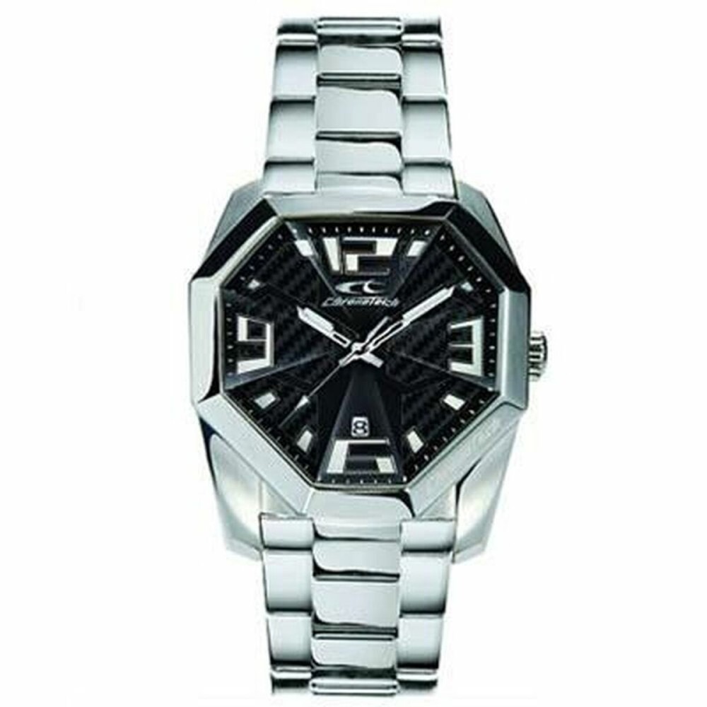 Ceas Bărbați Chronotech RW0083 Negru Argintiu