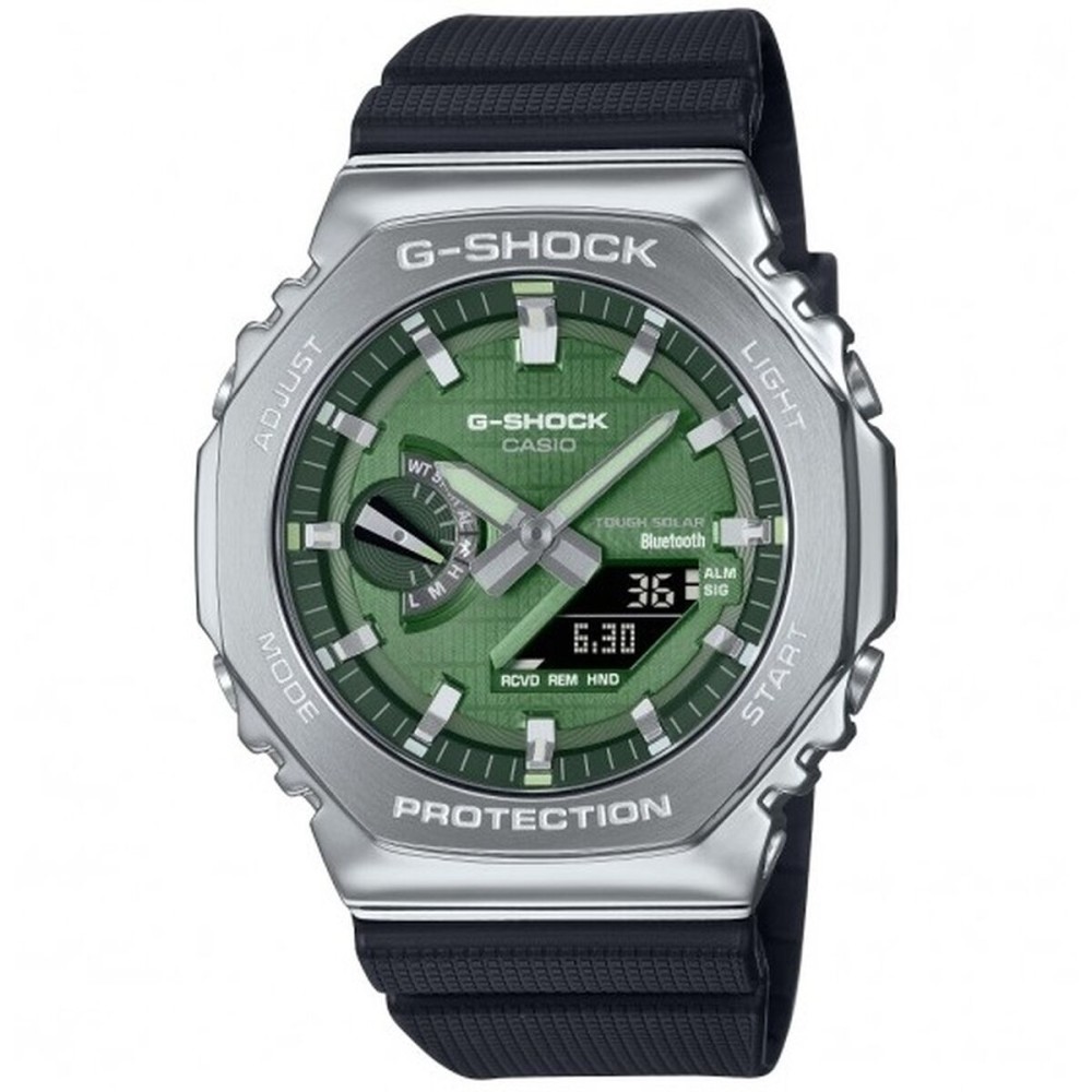 Ceas Bărbați Casio G-Shock GBM-2100A-1A3ER Negru Verde (Ø 44,5 mm)