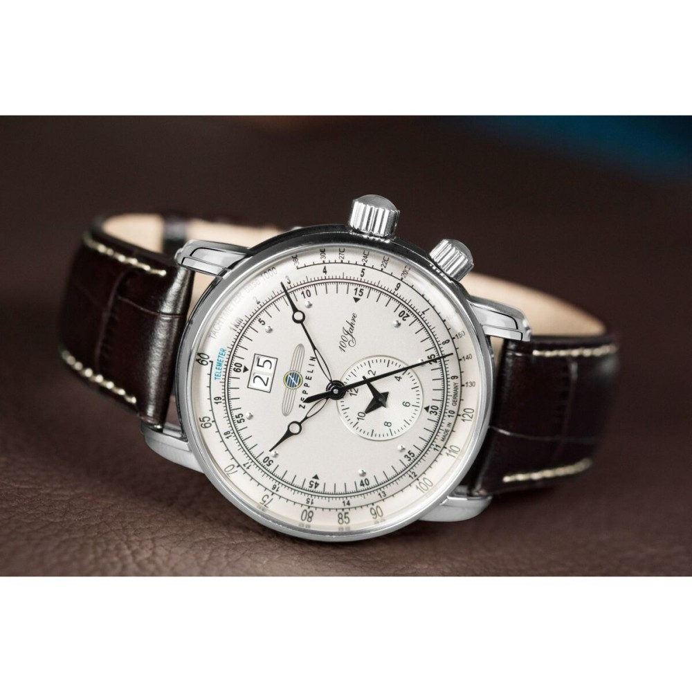 Ceas Bărbați Zeppelin Zegarek Zeppelin 7640-1 męski Argintiu