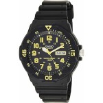 Ceas Bărbați Casio DIVER 100M Galben Negru (Ø 44,5 mm)