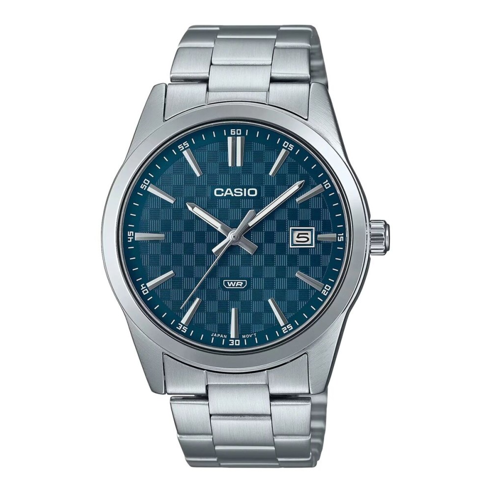 Ceas Bărbați Casio DATE CARBON LOOK DIAL - PETROL BLUE (Ø 41 mm)