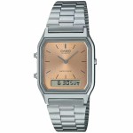 Ceas Unisex Casio EDGY COLLECTION SUNRAY DIAL - PINK COPPER Argintiu