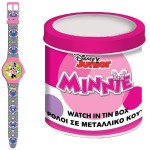 Ceas Copii Minnie Mouse MINNIE  - TIN BOX Ø 33 mm