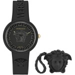 Ceas Damă Versace MEDUSA POP 3H + VERSACE BLACK SILICON PURSE (Ø 39 mm)