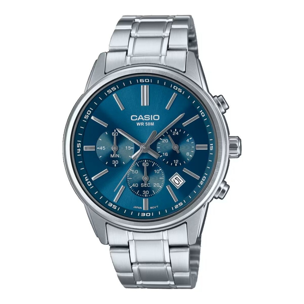 Ceas Bărbați Casio CHRONO DATE - BLUE (Ø 41 mm)