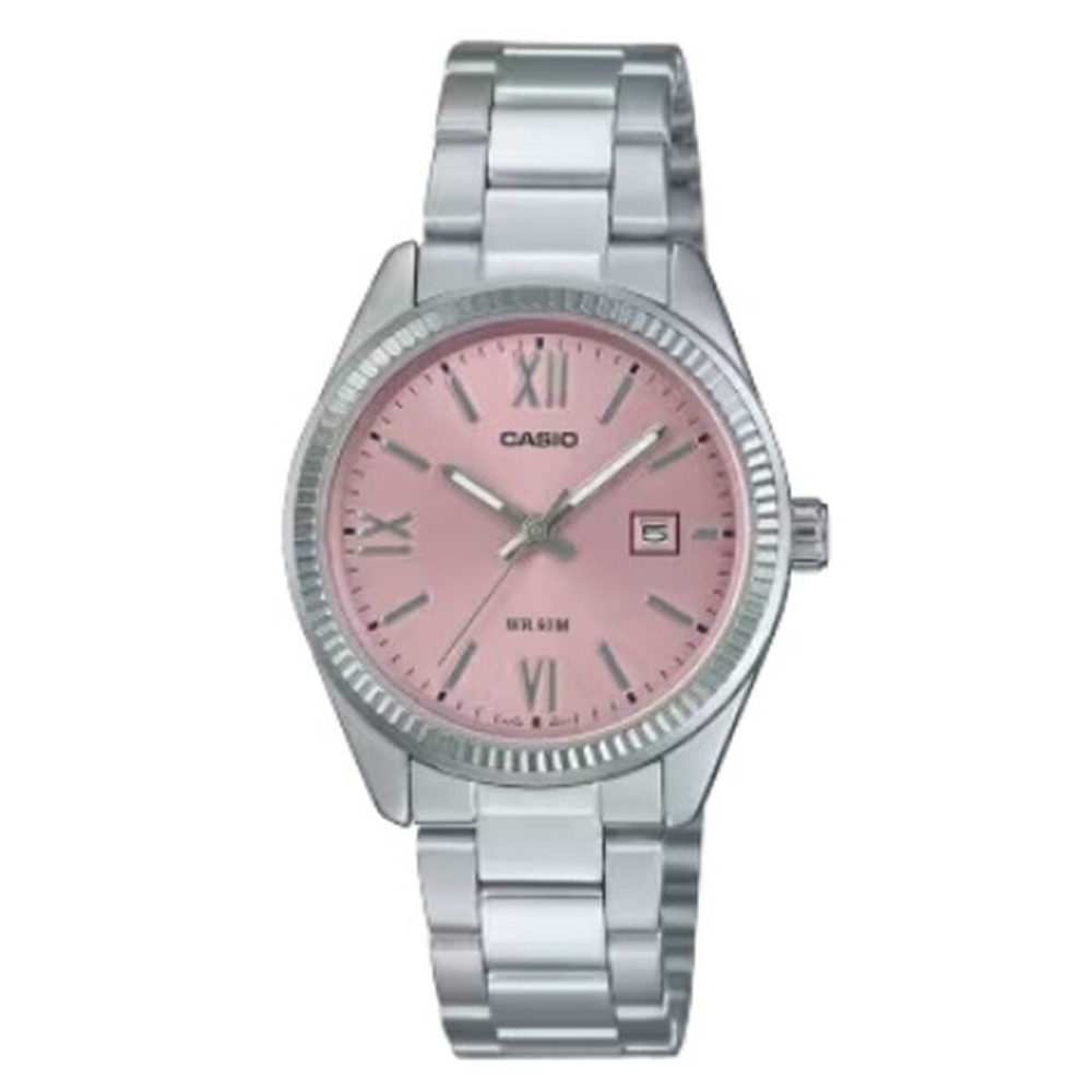 Ceas Damă Casio LADY DATE - PINK Argintiu (Ø 30 mm)