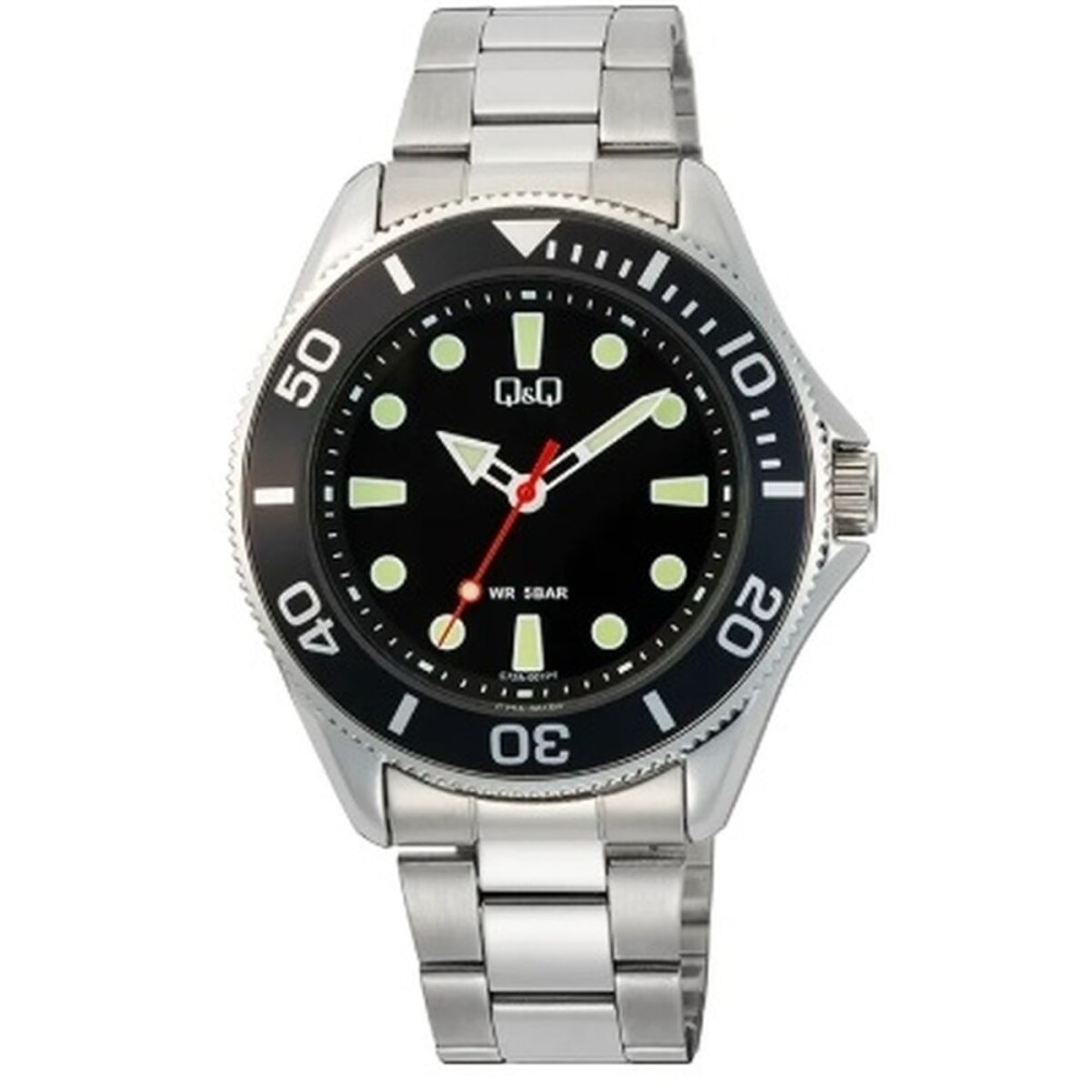 Ceas Bărbați Q&Q GENT DIVER BLACK (Ø 41 mm)