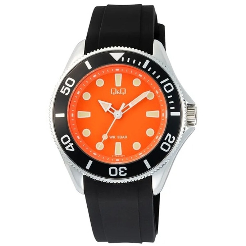 Ceas Bărbați Q&Q GENT DIVER BLACK (Ø 41 mm)