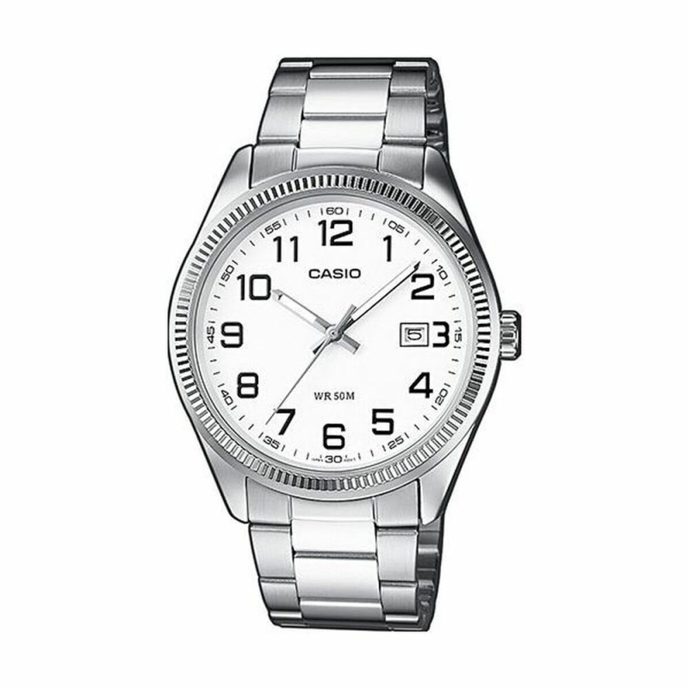 Ceas Unisex Casio DATE Alb Argintiu (Ø 39 mm) (Ø 38,5 mm)