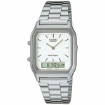 Ceas Unisex Casio AQ-230A-7DMQYES Alb Argintiu (Ø 38,5 mm) (Ø 29 mm)