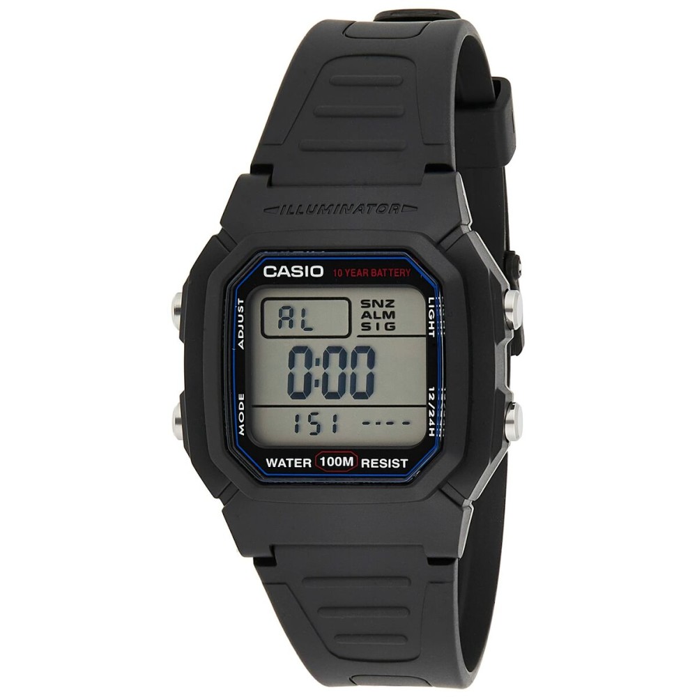 Ceas Bărbați Casio DIVER -ILLUMINATOR 10 YEARS BATTERY Negru (Ø 37 mm)
