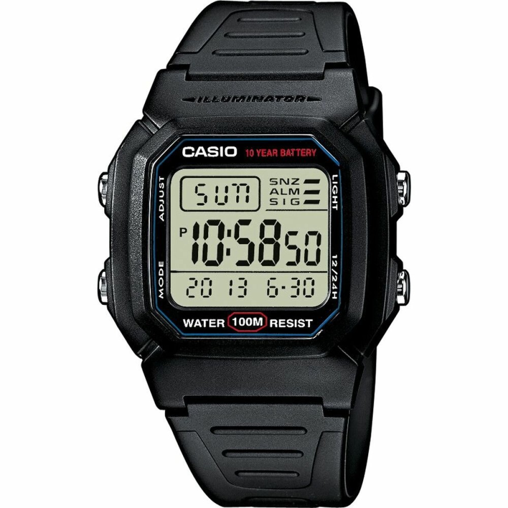 Ceas Bărbați Casio DIVER -ILLUMINATOR 10 YEARS BATTERY Negru (Ø 37 mm)