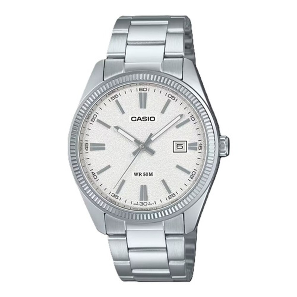 Ceas Bărbați Casio DATE - WHITE, MATTE DIAL (Ø 38,5 mm)