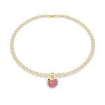 Mărgele Damă Swarovski 5742953 Roz Auriu*
