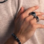 Inel Bărbați Albert M. WSOX00595.TIG-20 Negru 20