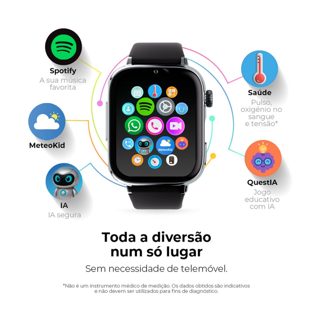 Smartwatch SaveFamily Verde Argintiu