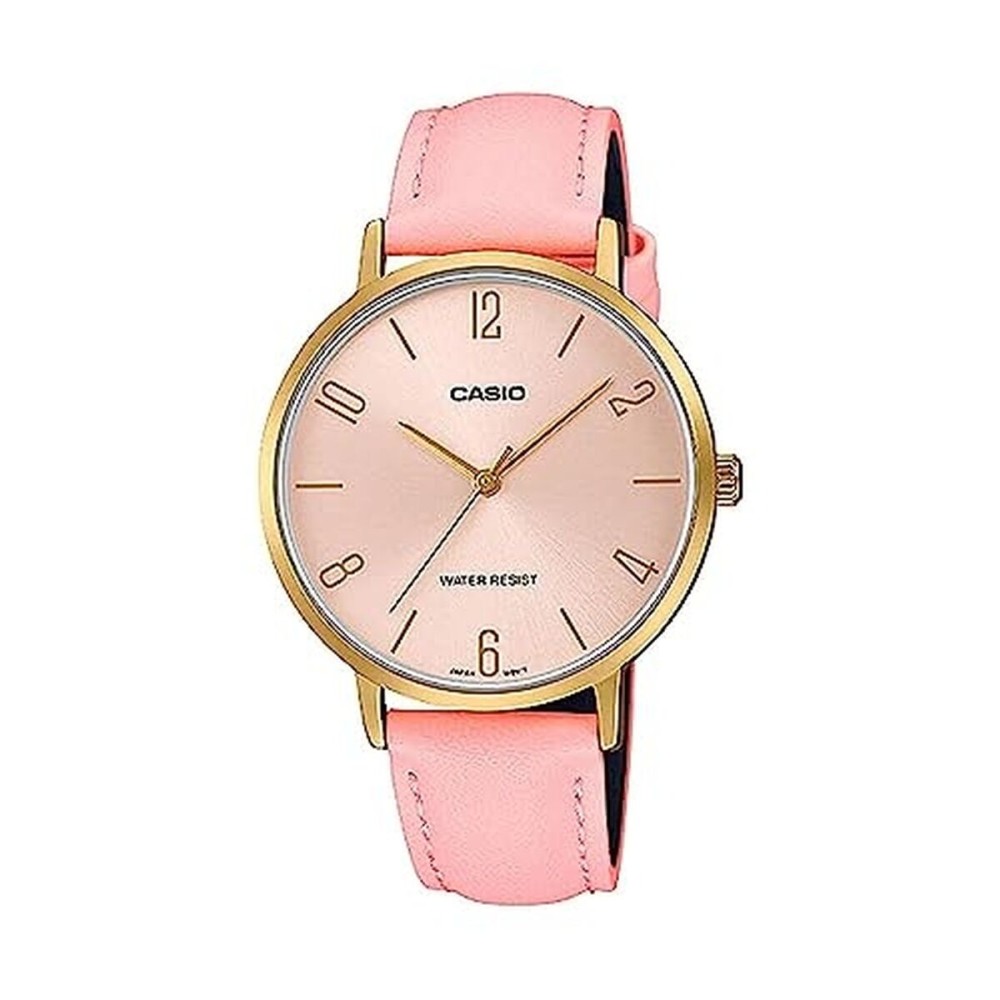 Ceas Damă Casio MINIMAL GOLD, LEATHER - PINK (Ø 34 mm)
