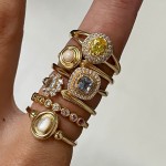 Inel Damă 24KAE 124146Y/56 Auriu* 16