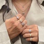 Inel Damă 24KAE 124174S/54 Argintiu 14