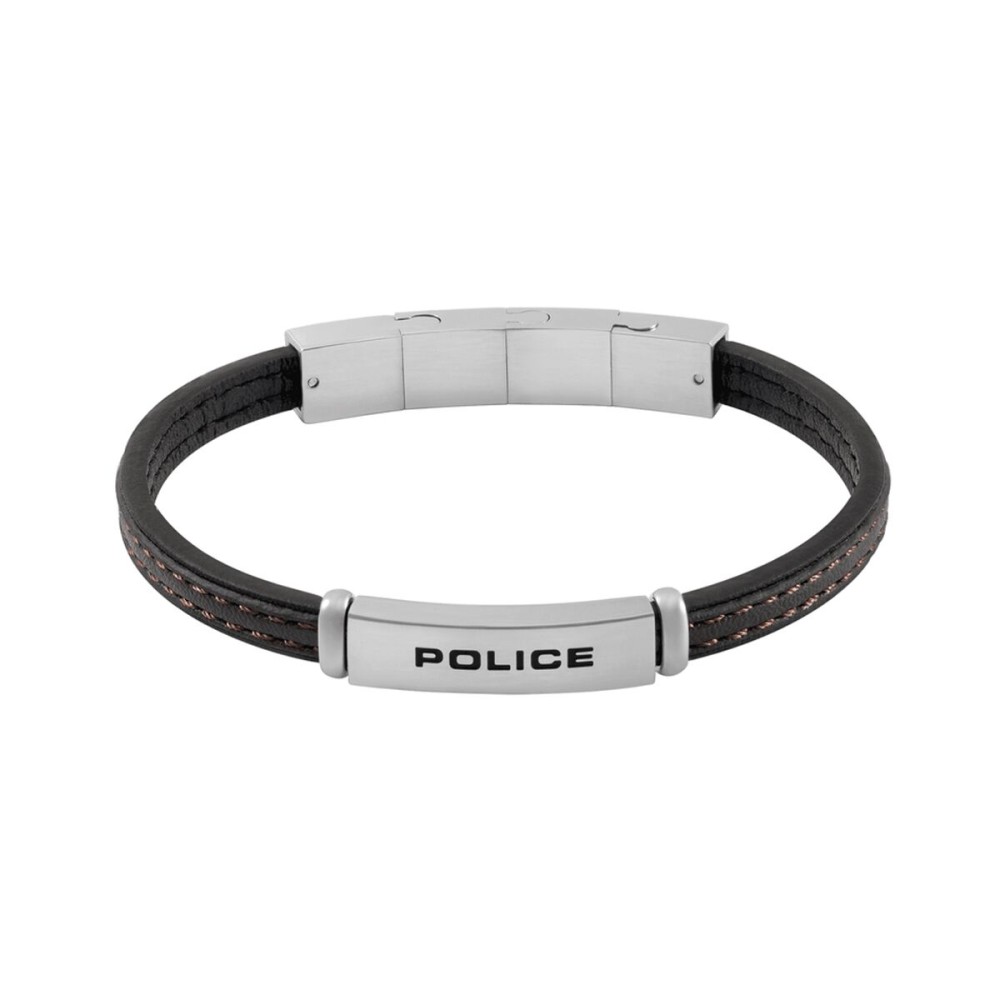Brățară Bărbați Police PEAGB0079202 Oțel inoxidabil Negru