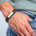 Brățară Bărbați One Jewels OAMB4101LC Maro